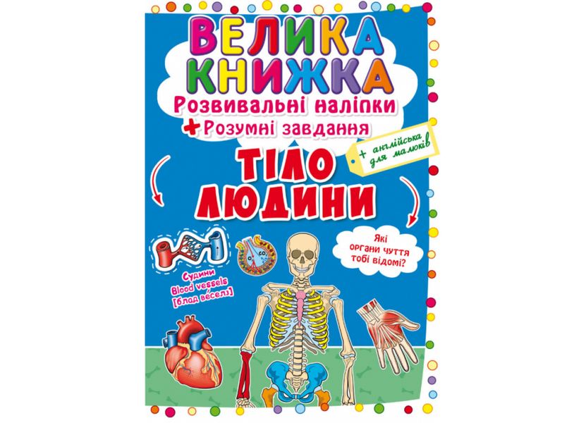 Розвивальні наліпки.Розумні завдання. Тіло людини Розвивальні наліпки.Розумні завдання. Тіло людини фото