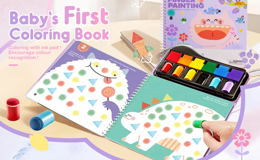 Книга для пальчикового малювання Mirola Kids Книга для пальчикового малювання Mirola Kids фото