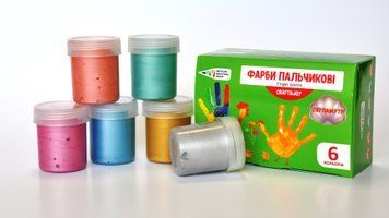 Фарби пальчикові ГАММА. craft&joy 6 кольорів. 40 мл Фарби пальчикові ГАММА. craft&joy 6 кольорів. 40 мл фото