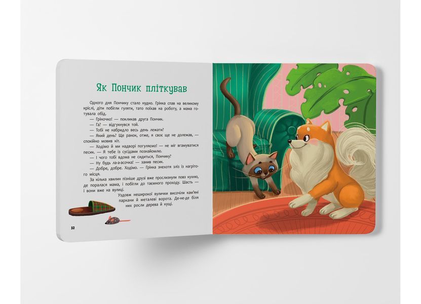 Книга "Хвостаті пригоди. Пончик та Грінка. Знайомство" Книга "Хвостаті пригоди. Пончик та Грінка. Знайомство" фото
