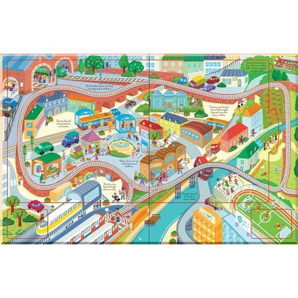 Книга "Wind-up Train Book with Slot-together Tracks" id_3111 фото